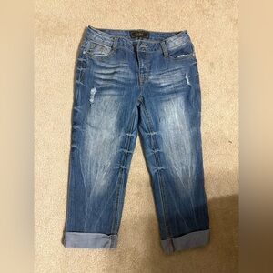 Cato Rhinestone capris